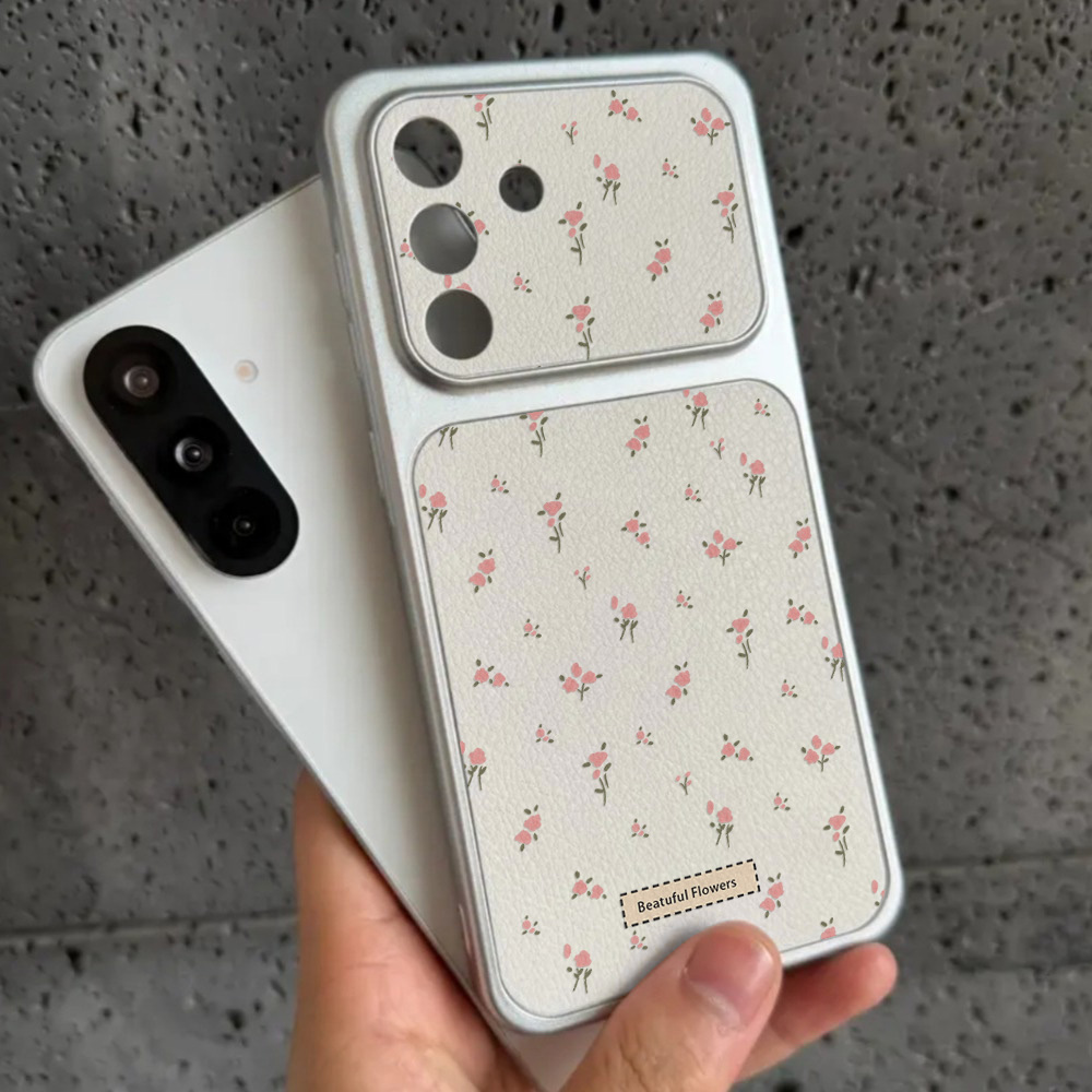 Phone Cases Galaxy A16 5G - Kamera-Fenster-Handyhülle aus Leder für Samsung S26