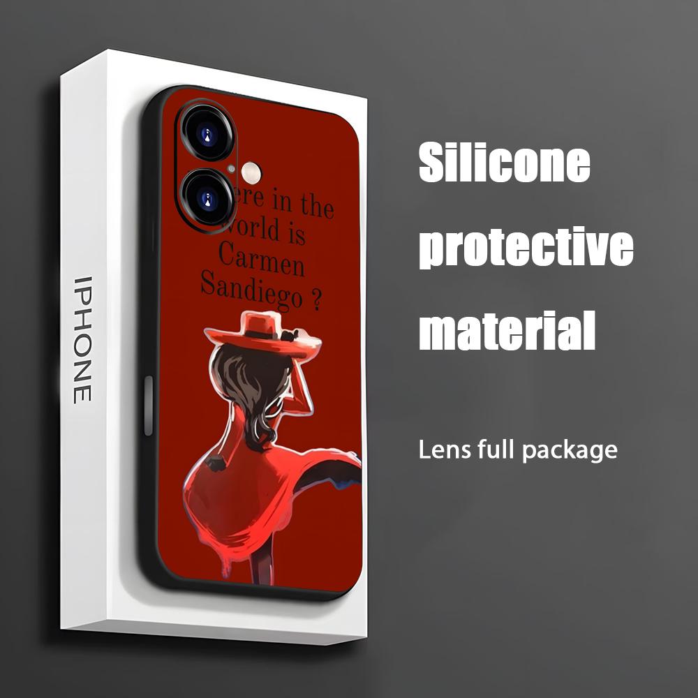 Phone Cases For Iphone 13 - Heiße Carmen Sandiego Cartoon Handyhülle für