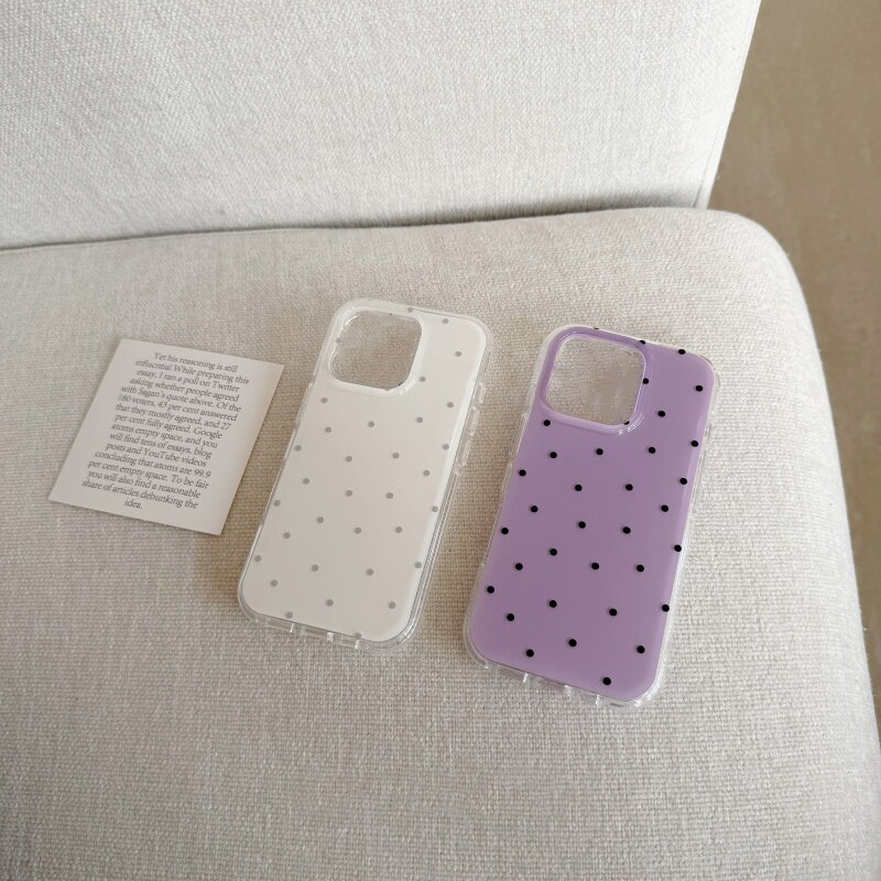Phone Cases Purple - Koreanische Handyhülle mit weißen und lila