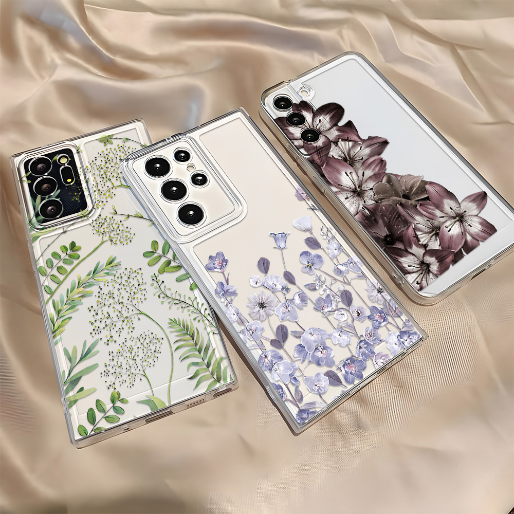 Phone Cases Purple - Lila Blumen Handyhülle für Samsung A16