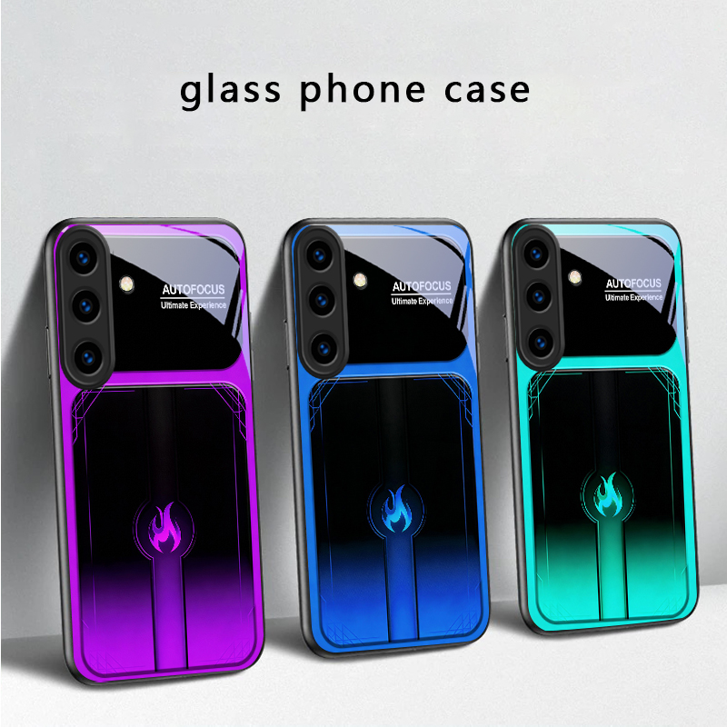 Phone Cases Purple - Schillernde lila Flammen für Samsung Galaxy