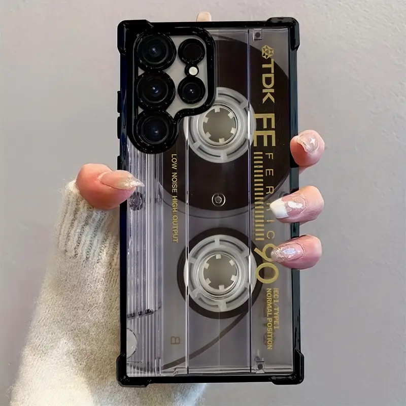 Phone Cases Galaxy A16 5G - Retro-Kassetten-Muster Galvanisierte Weiche Handyhülle für Samsung