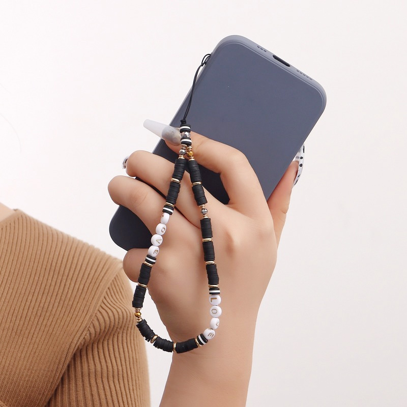 Phone Cases With Pictures - Modische Teufelsauge-Handykette für Frauen, Acryl-Liebesperlen-Handyschlaufe, Zubehör