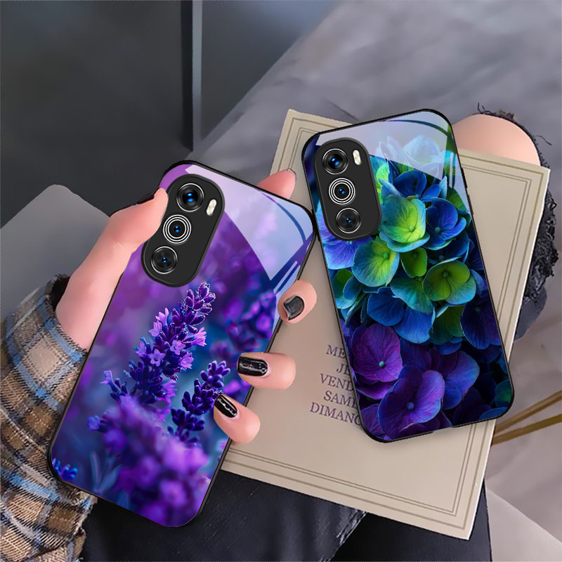 Phone Cases Purple - Lila Tulpenmuster für Motorola Moto G