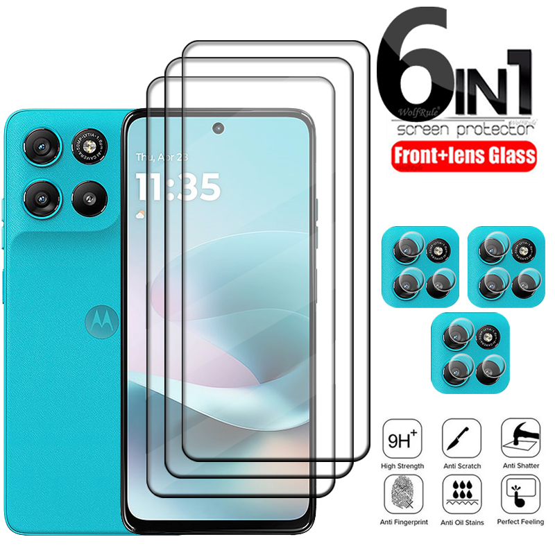 Phone Cases Moto G - 6-in-1 Schutzglas für Moto G67, für