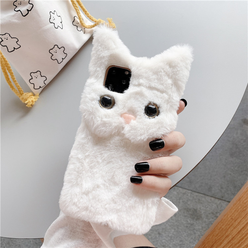 3D Niedliche Cartoon-Katze Plü – Phone Cases For Iphone 13 Bewertung und Preis