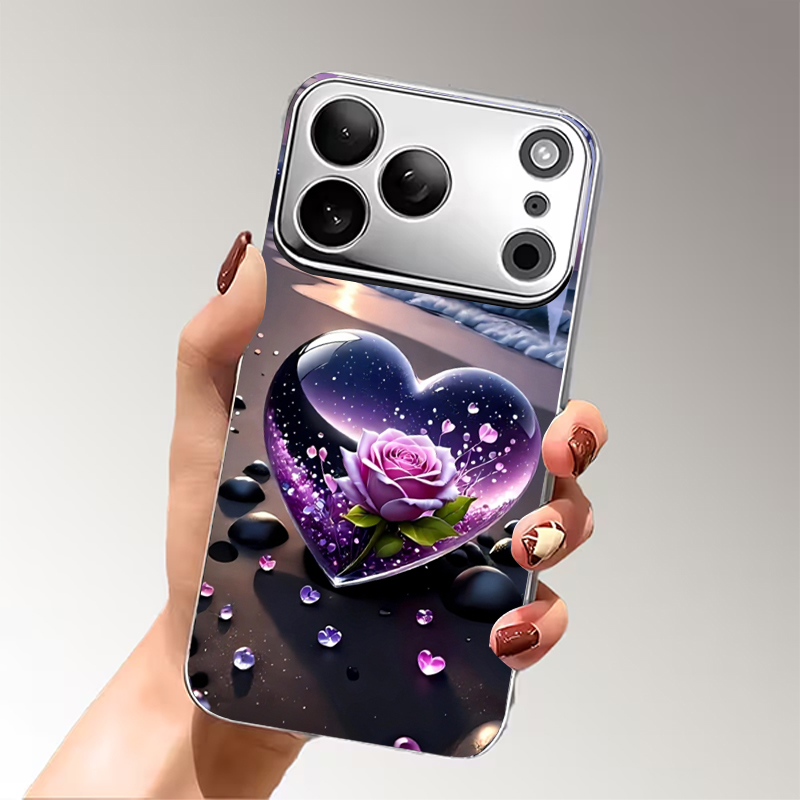 Herzförmige Lila Rose Strand G – Phone Cases Purple Bewertung und Preis