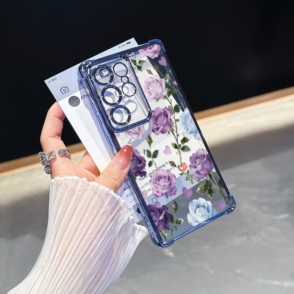 Galvanisierte Vier-Ecken-Stoßf – Phone Cases Purple Bewertung und Preis