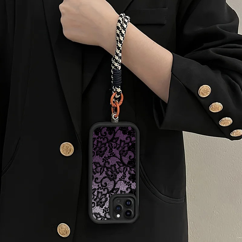 Schwarze Lila Spitzen-Handyhül – Phone Cases Purple Bewertung und Preis