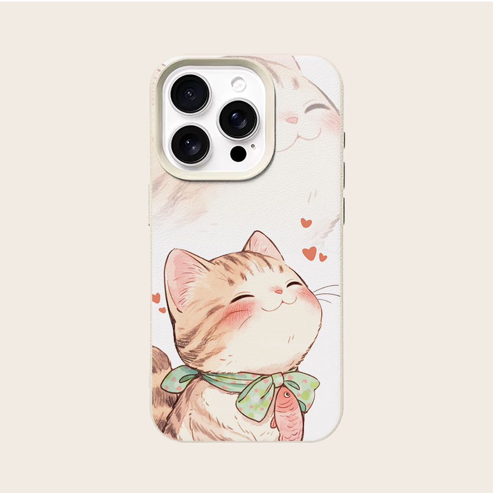 Orange Katzenfisch-Herz Handyh – Phone Cases Orange Bewertung und Preis