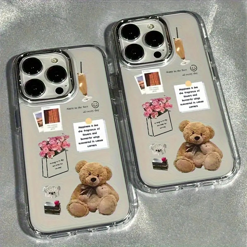 Collage Teddybär Rose Blume Fo – Phone Cases With Pictures Bewertung und Preis