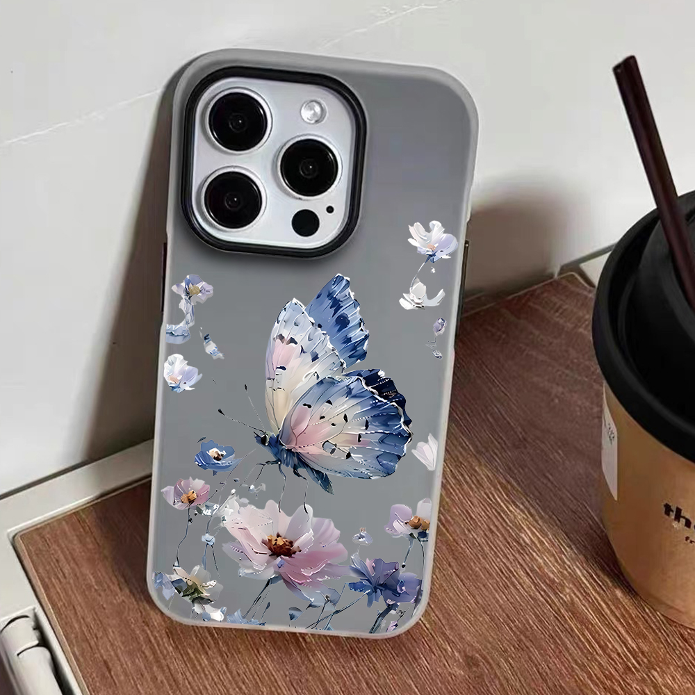 Aquarell Blau-Lila Schmetterli – Phone Cases Purple Bewertung und Preis