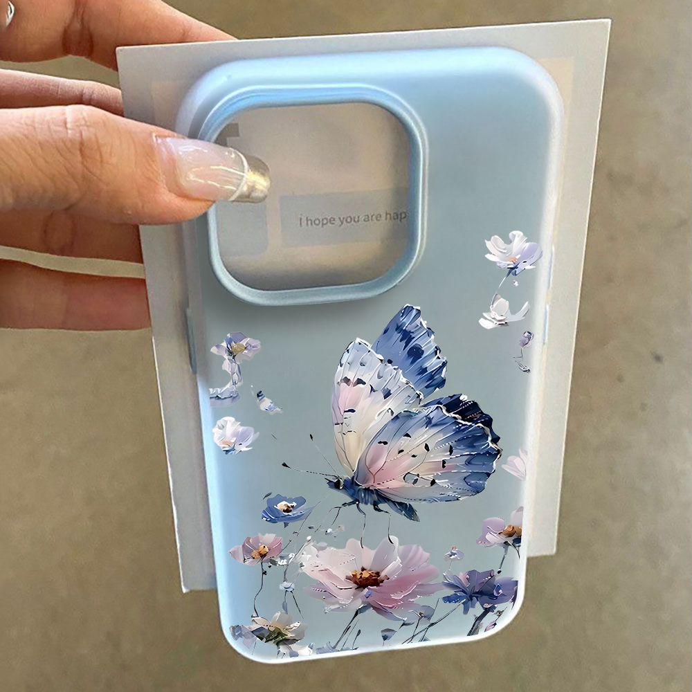 Aquarell Blau-Lila Schmetterli – Phone Cases Purple Bewertung und Preis