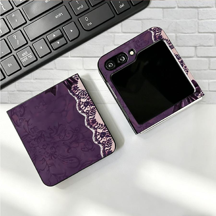 Hülle für Samsung Galaxy Flip5 – Phone Cases Purple Bewertung und Preis