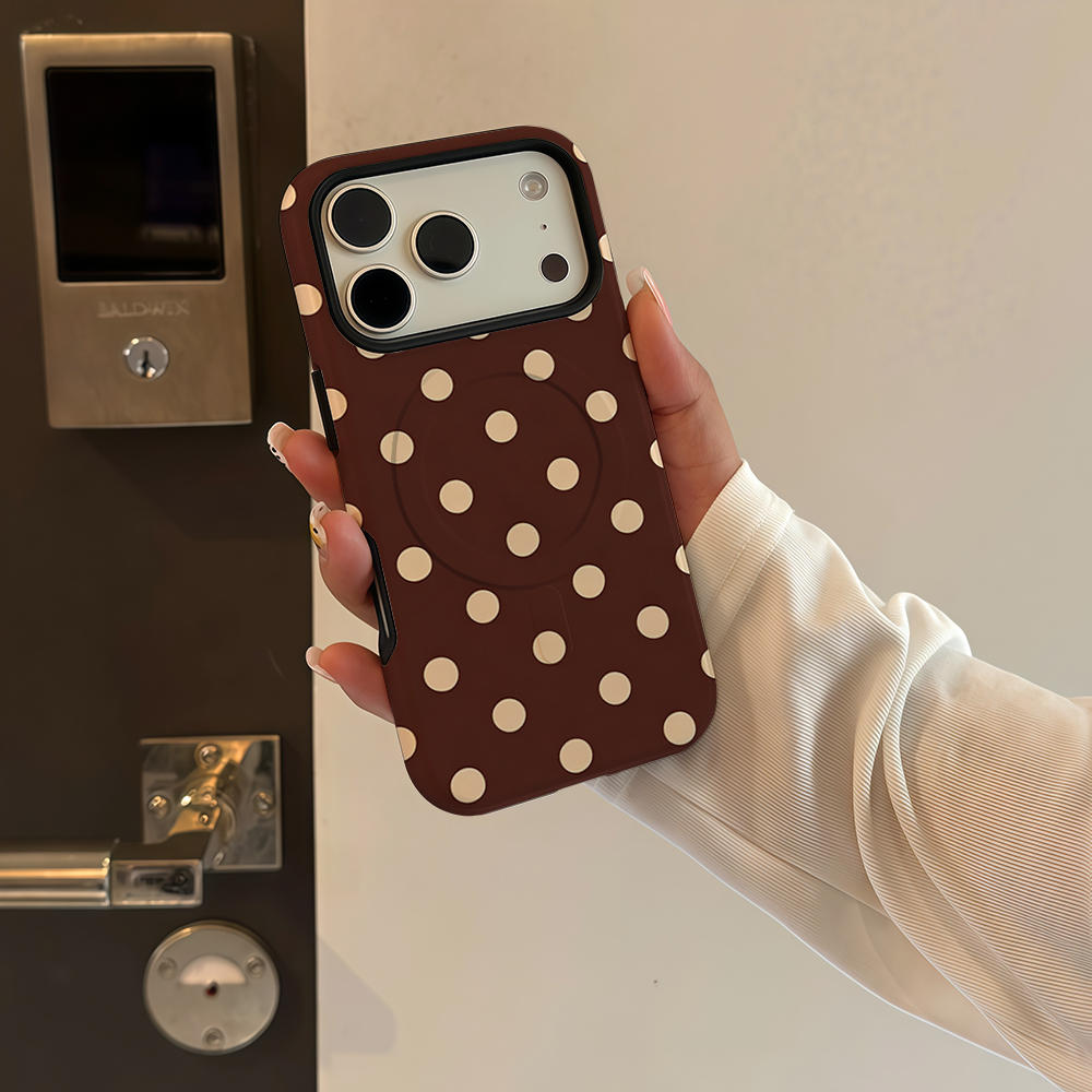 Braun-beige gepunktete Handyhü – Phone Cases Magnetic Bewertung und Preis
