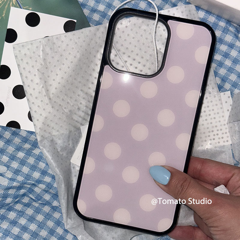 Koreanische Ins-Mode Lila Polk – Phone Cases Purple Bewertung und Preis
