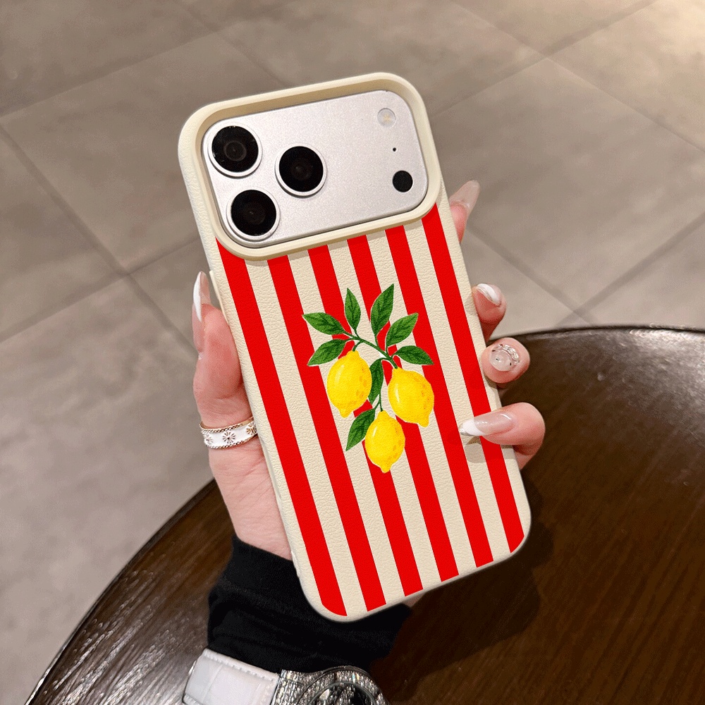 Orange Gestreifte Zitronen-Han – Phone Cases Orange Bewertung und Preis