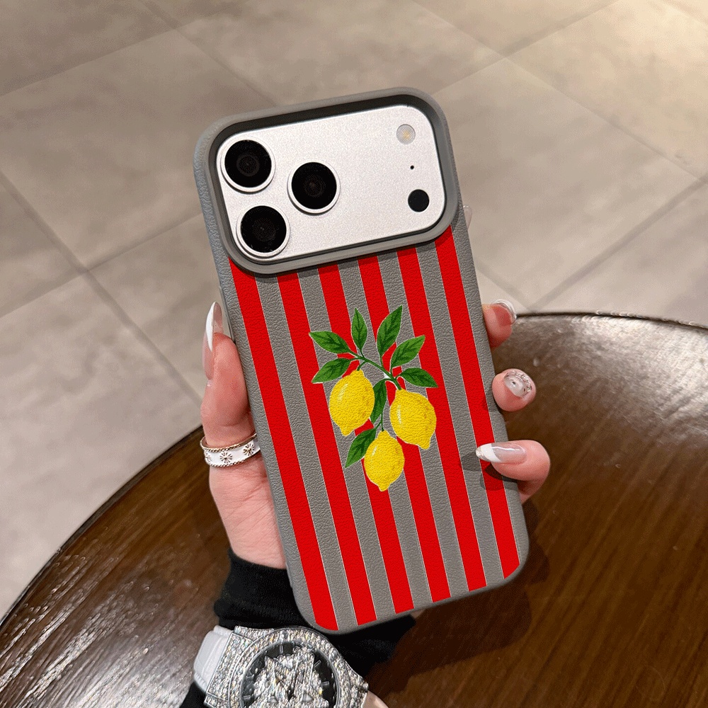 Orange Gestreifte Zitronen-Han – Phone Cases Orange Bewertung und Preis
