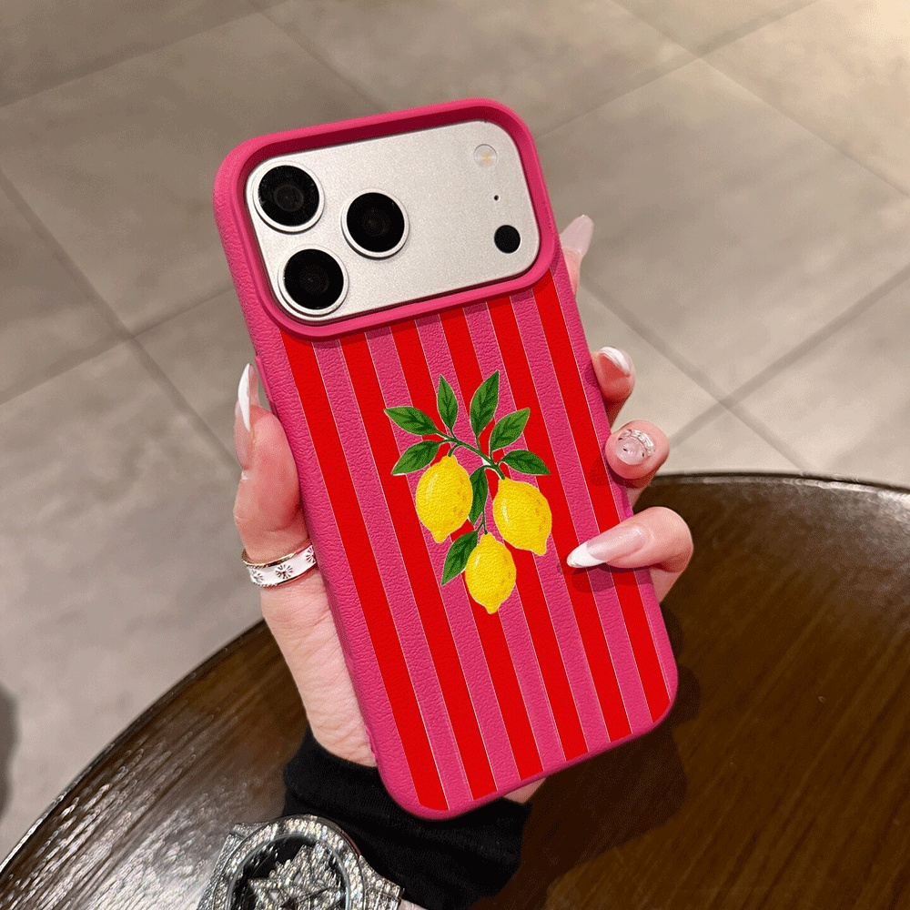 Orange Gestreifte Zitronen-Han – Phone Cases Orange Bewertung und Preis