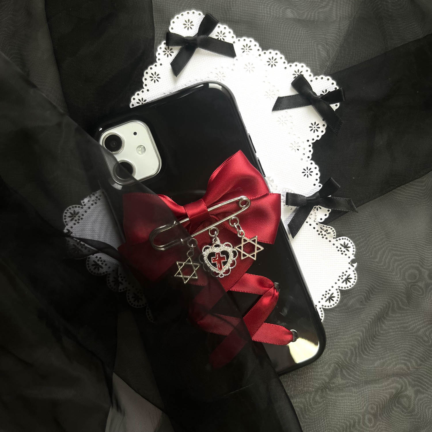 Rot-Schwarze Y2K Schleifen-Han – Phone Cases Purple Bewertung und Preis