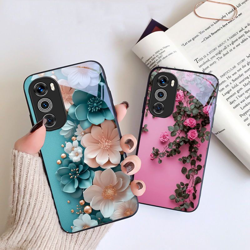 Lila Tulpenmuster für Motorola – Phone Cases Purple Bewertung und Preis